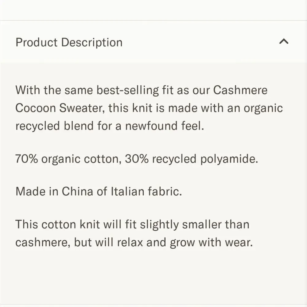Jenni Kayne organic cotton cocoon cardigan
